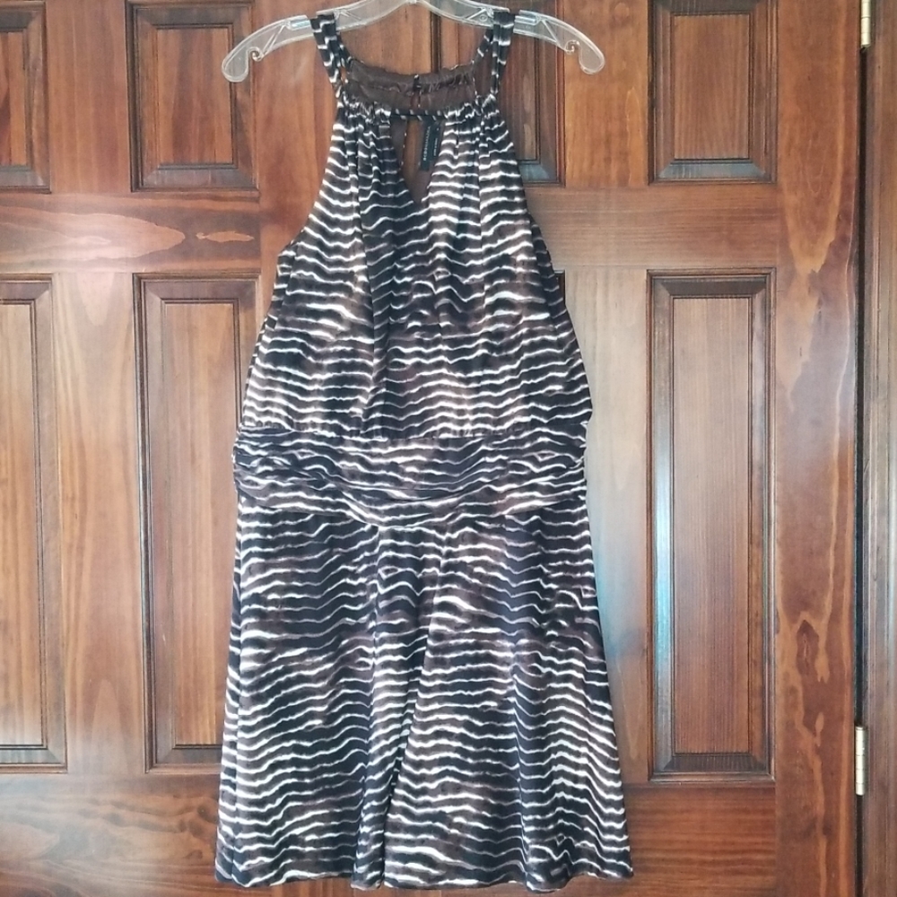 BCBGMAXAZRIA animal print sundress
